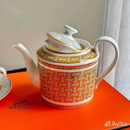 Чайный набор из фарфора от hermes