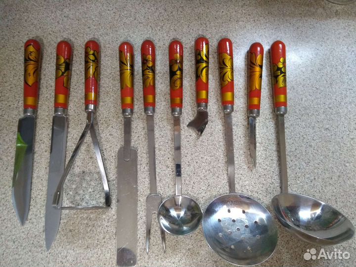 Набор кухонный Хохлома СССР новый