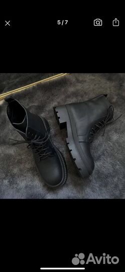 Ботинки кожаные