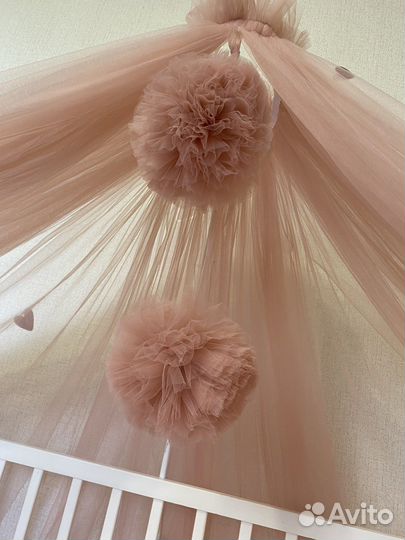 Балдахин в кроватку с держателем