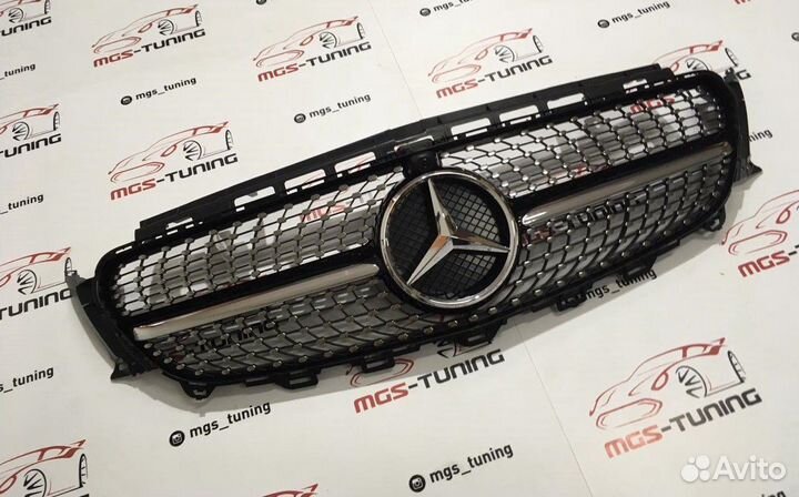 Решетка радиатора Mercedes e W213 Diamond Black