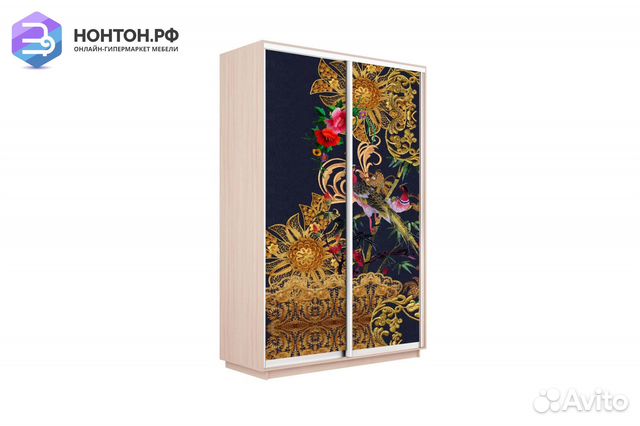 Шкаф-купе 2-х дверный Нонтон фото №1013 / дуб моло