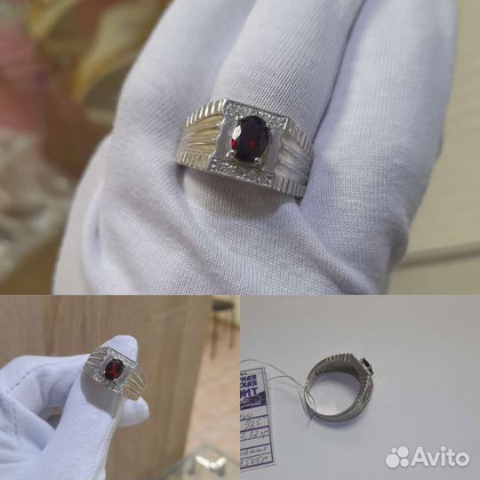 Мужской перстень серебро