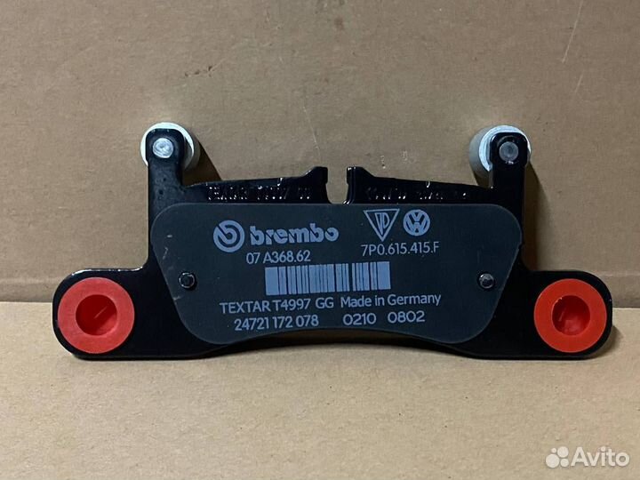 Колодки тормозные дисковые задние porsche