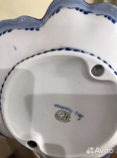 Гжель фарфор Менажница или фруктовница танцовщица