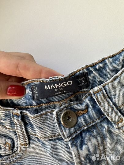 Джинсовые шорты mango на мальчика 110 см
