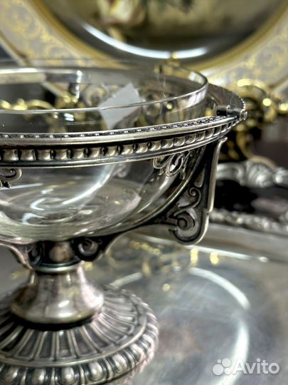 Вазочка серебрение со вставкой