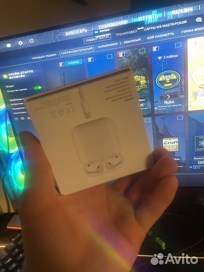 Наушники apple earpods lightning