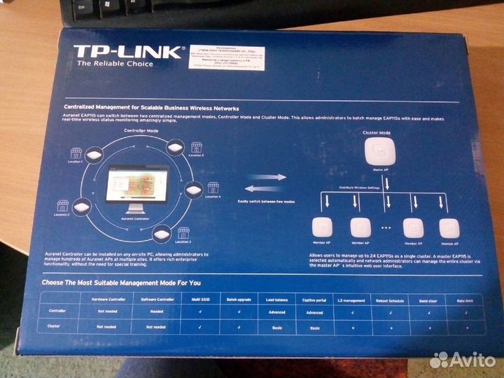 Точка доступа TP-link EAP115 потолочная