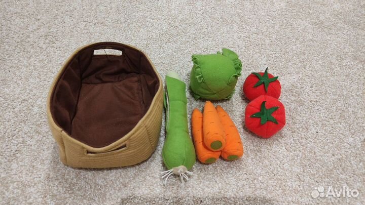 Мягкие игрушки, овощи, Икеа