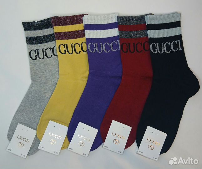 Носки женские Gucci, 5 пар