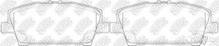Nibk PN8866 Колодки тормозные дисковые перед