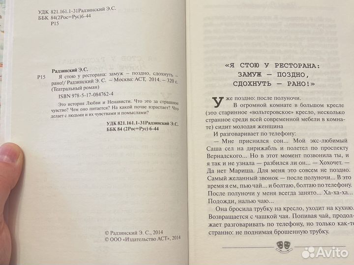 Книга Я стою у ресторана замуж поздно