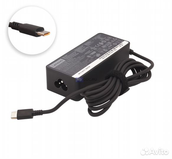 Блок питания Lenovo Type C (зарядка 65W Max)