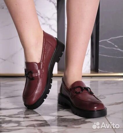Туфли лоферы женские на платформе новые