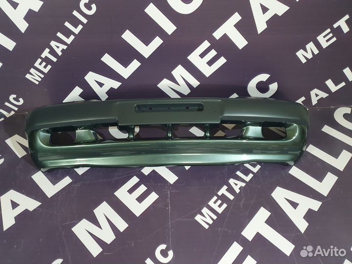 Бампер ваз 2123 передний зеленый цвет 2002 г. с/п