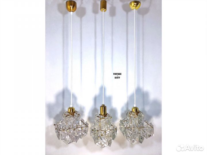 Светильник подвесной хрустальный СССР