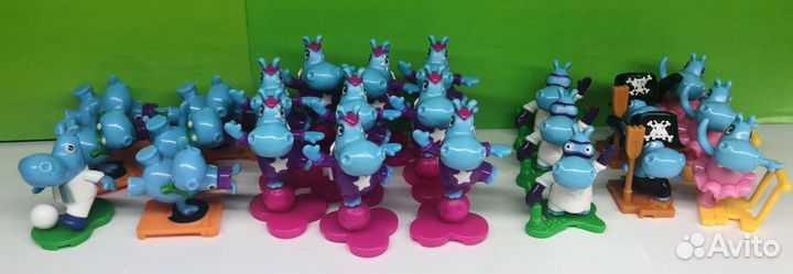 Игрушки из киндера бегемотики “The Happos Family”