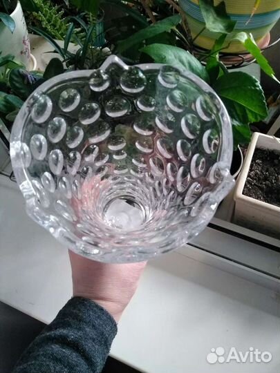 Ваза новая, стекло