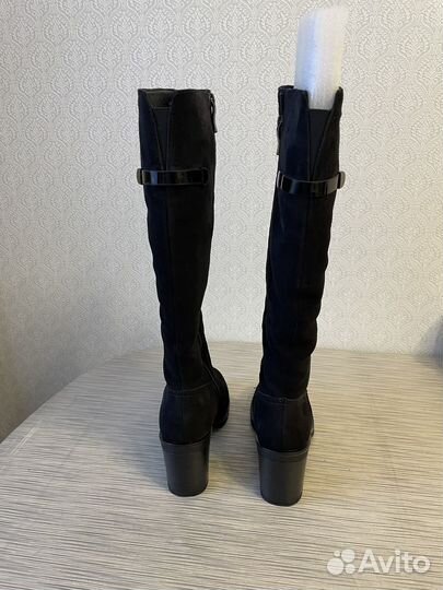 Сапоги зимние, натуральная замш