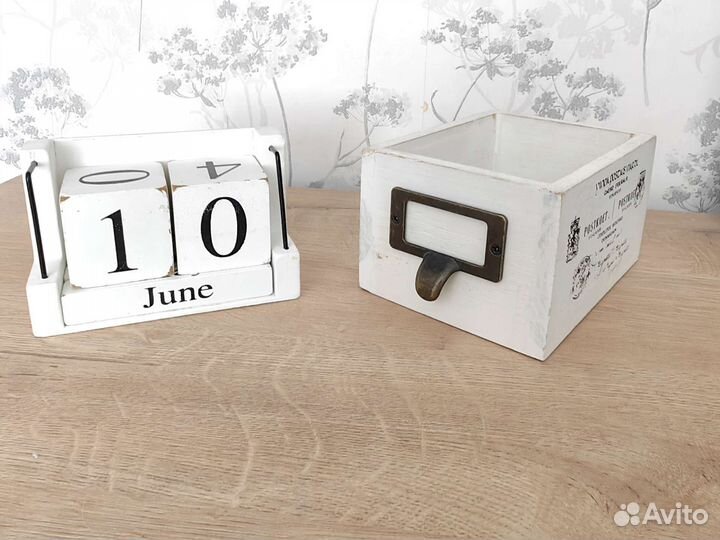 Вечный календарь + ящичек для декора