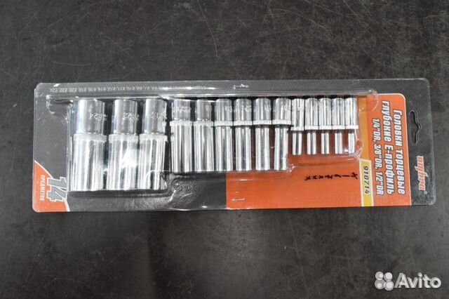 Набор головок torx торцевые глубокие 14пр ombra