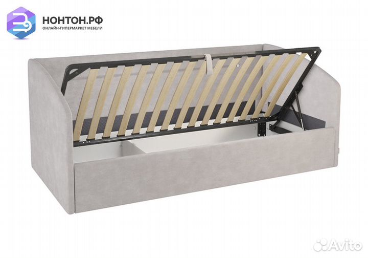 Софа Альба светло-серая