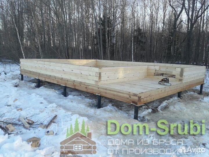 Новая Ладога. Хорошая Баня из бруса Б-27 (6х8)