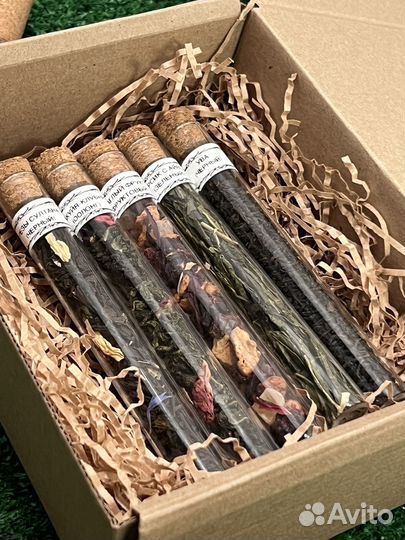 Элитный чай в пробирках: подарок с характером