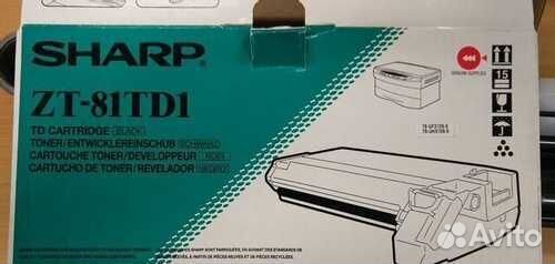Картридж тонер-девелопер sharp ZT-81TD1