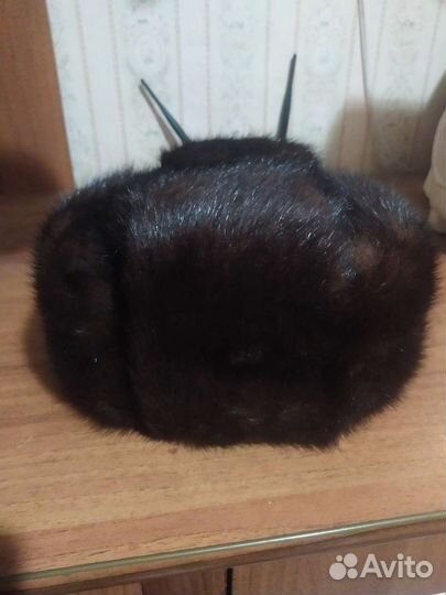 Норковая шапка мужская