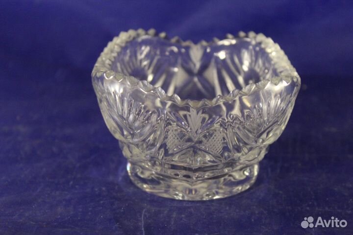 Ладья салатница хрустальная аккуратная красивая