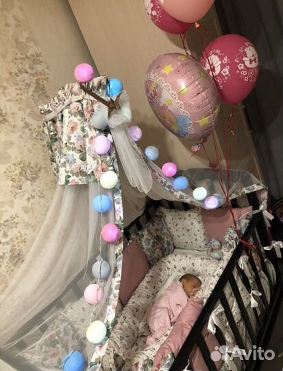 Детская кроватка с поперечным маятником