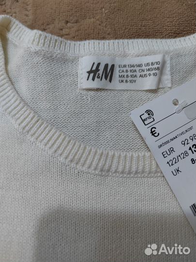 Свитер для девочки новый