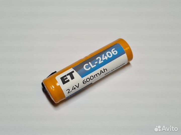 Аккумулятор ET CL-2406 2.4В, 600mAh