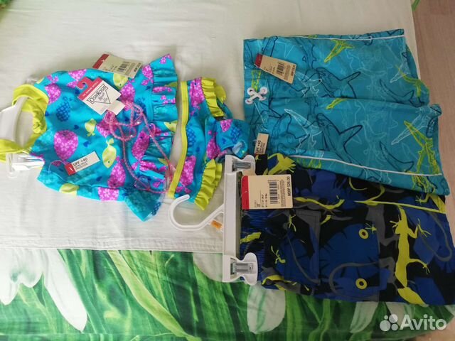 Oshkosh,плавки-шорты, купальник+украшения, новые