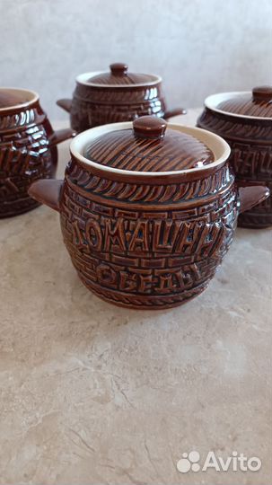 Горшочки глиняные для запекания