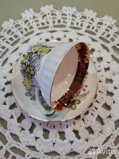 Кофейная пара русское кружево, лфз, СССР