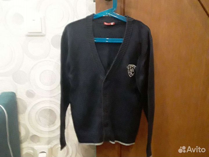 Пакетом Школьная форма синяя на 7-8 лет