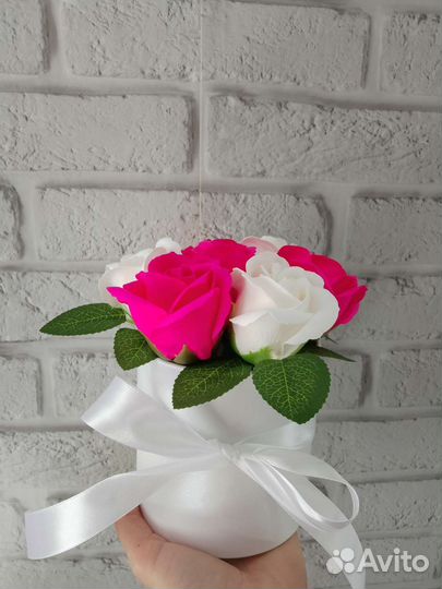 Букет из мыльных роз