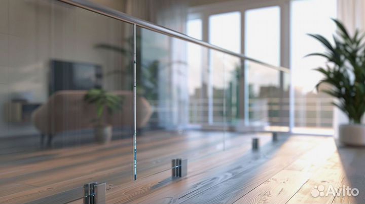 Стеклянные перила и ограждения