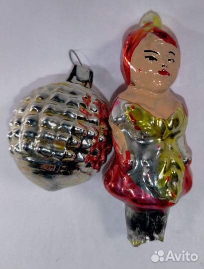 Ёлочные игрушки СССР. Стекло