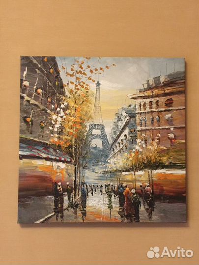 Картина Икеа на холсте Париж 50x50 см