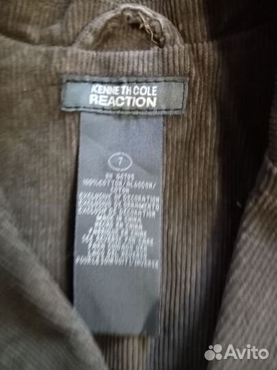 Пиджак вельветовый размер 134-140