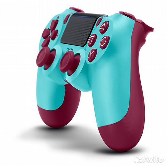 Dualshock 4 ягодно голубой