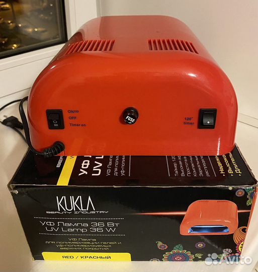 Лампа UV JessNail Kukla, 36 Вт красный