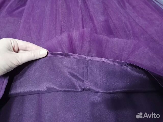 Юбка пачка из фатина фиолетовая 46 48 объявление продам