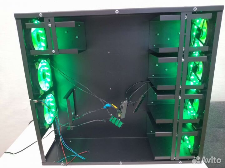 Бесшумный мини корпус для майнинга на 25 HDD chia