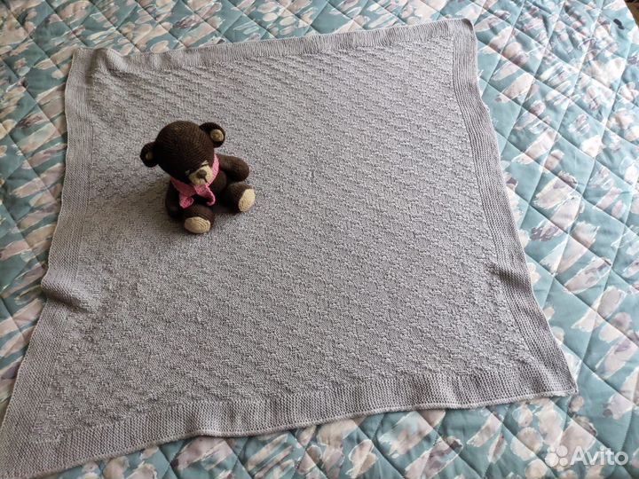 Плед детский вязаный ручная работа