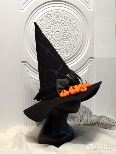 Шляпа колпак ведьмы колдуньи волшебницы мага